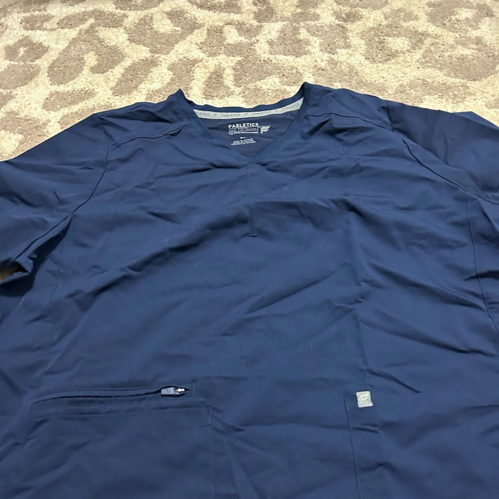 Fabletics Navy Blue Scrub Set - image 4
